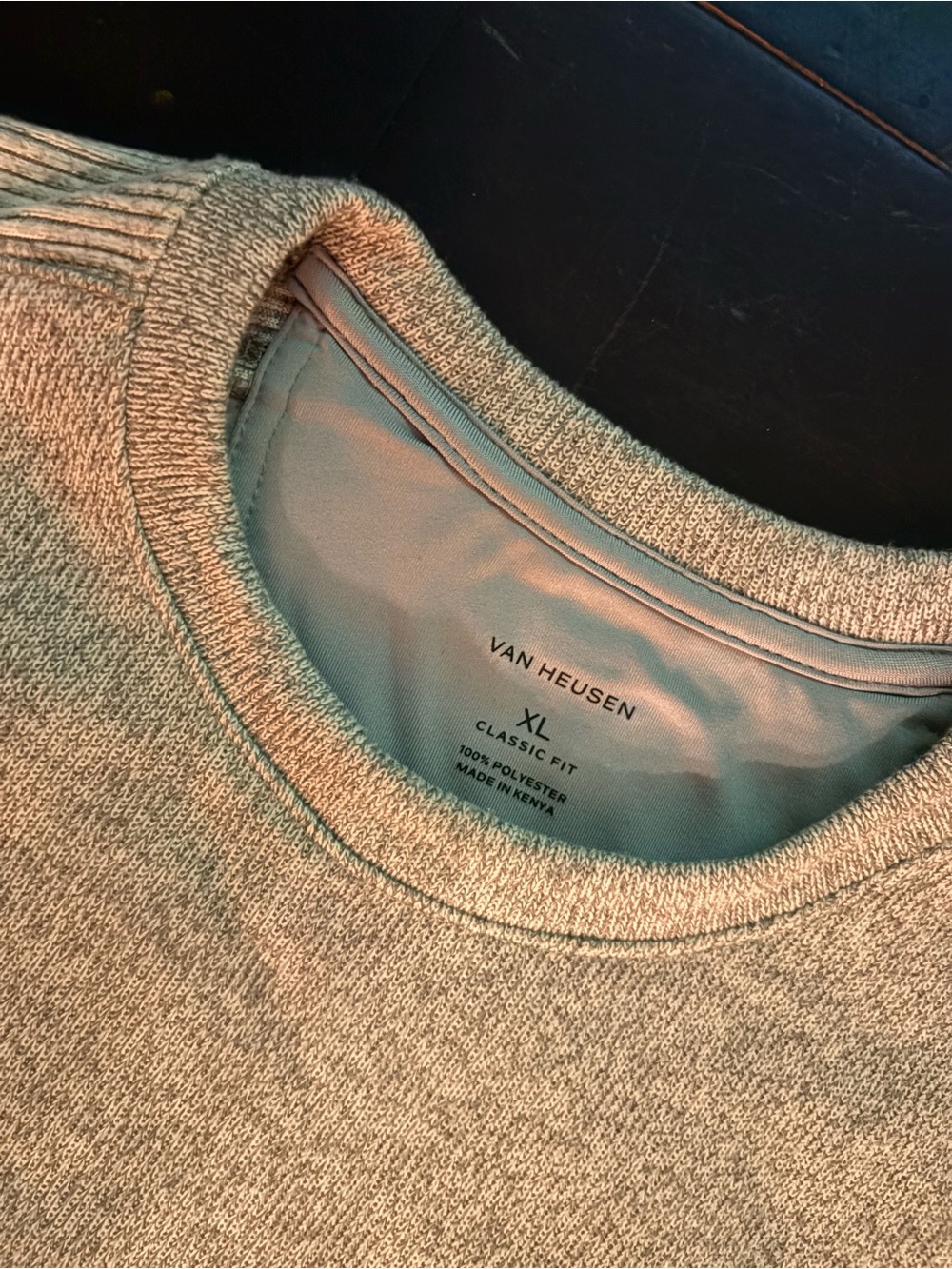 Van Heusen Men's Cream Crewneck Sweater - XL Classic Fit